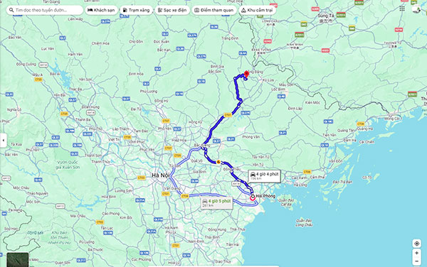 Hải Phòng đi Lạng Sơn bao nhiêu km?