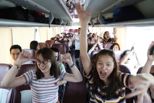 Top trò chơi hoạt náo trên xe cho sinh viên